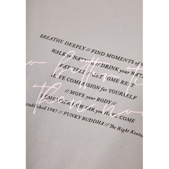 Γυναικείο t-shirt FUNKY BUDDHA FBL011-182-04 γκρι Γυναικεία