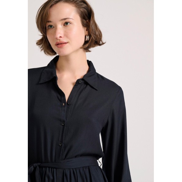 Γυναικείο σεμιζιέ mini φόρεμα FUNKY BUDDHA FBL010-131-13 μαύρο Γυναικεία
