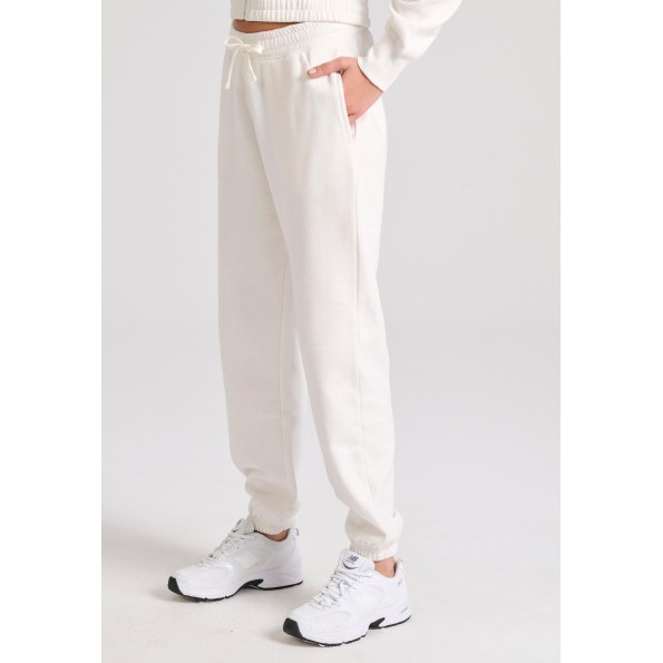 Γυναικείο παντελόνι φόρμας FUNKY BUDDHA FBL010-107-02 εκρού