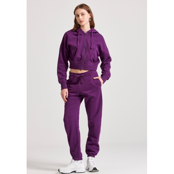 Γυναικείο παντελόνι φόρμας FUNKY BUDDHA FBL010-107-02 μοβ Γυναικεία