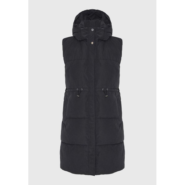 Γυναικείο αμάνικο puffer μπουφάν FUNKY BUDDHA FBL010-113-01 μαύρο Γυναικεία