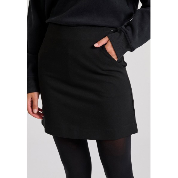 Γυναικεία mini φούστα FUNKY BUDDHA FBL010-118-14 μαύρη