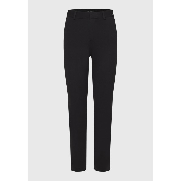 Γυναικείο tailored παντελόνι FUNKY BUDDHA FBL010-122-02 μαύρο Γυναικεία