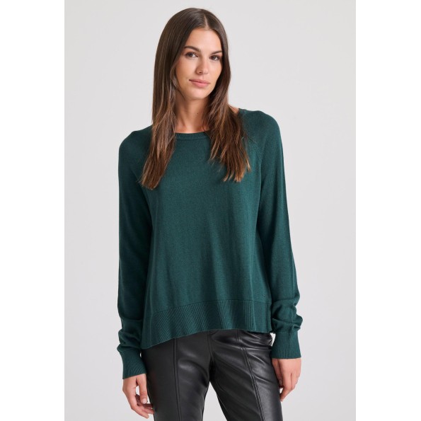 Γυναικεία πλεκτή μπλούζα FUNKY BUDDHA FBL010-100-09 πράσινη