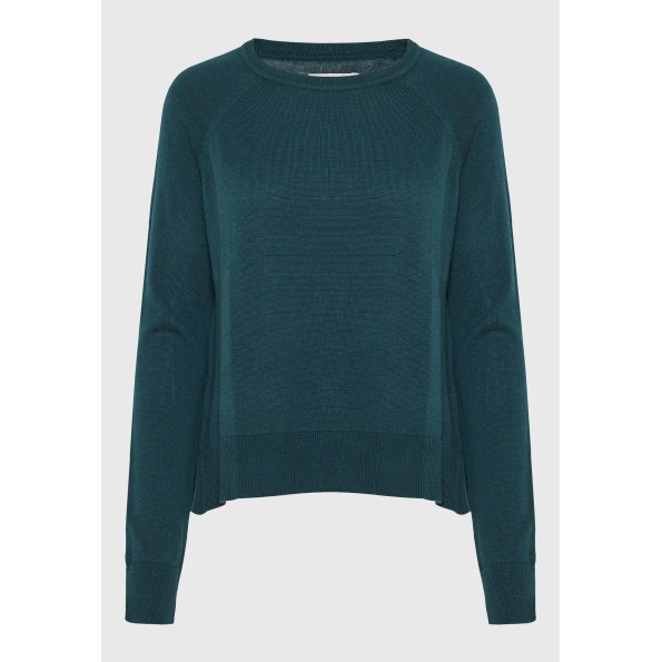 Γυναικεία πλεκτή μπλούζα FUNKY BUDDHA FBL010-100-09 πράσινη Γυναικεία