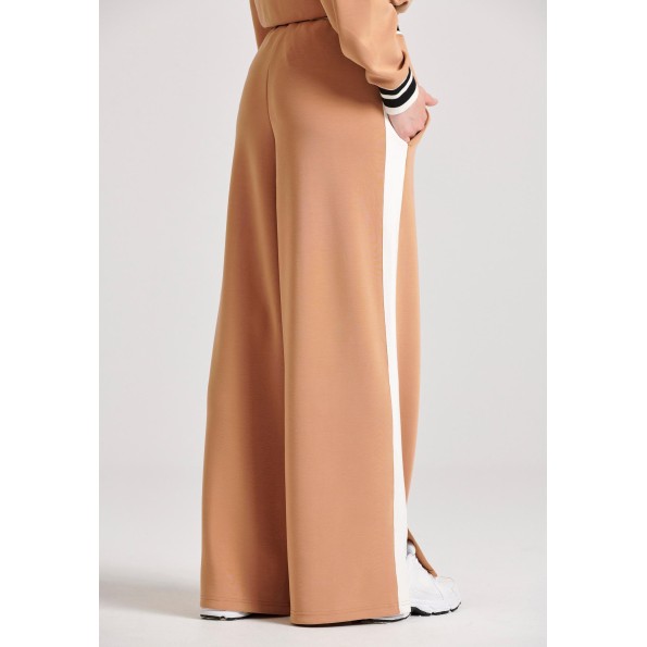 Γυναικείο παντελόνι φόρμας FUNKY BUDDHA FBL010-103-02 μπεζ Γυναικεία