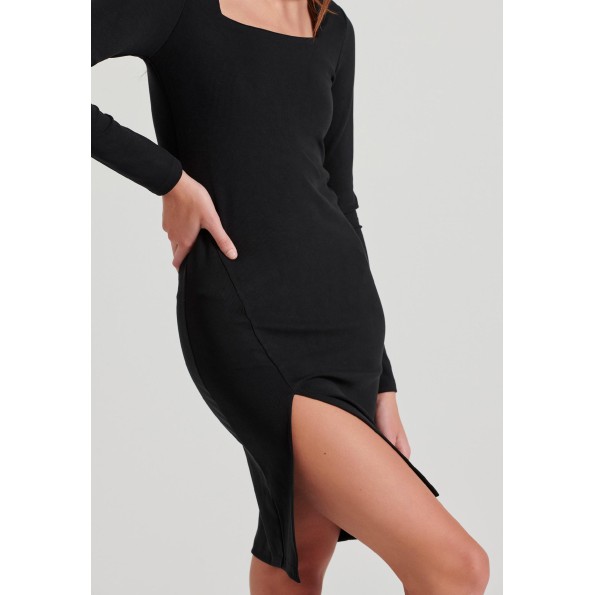 Γυναικείο mini φόρεμα FUNKY BUDDHA FBL010-110-13 μαύρο Γυναικεία