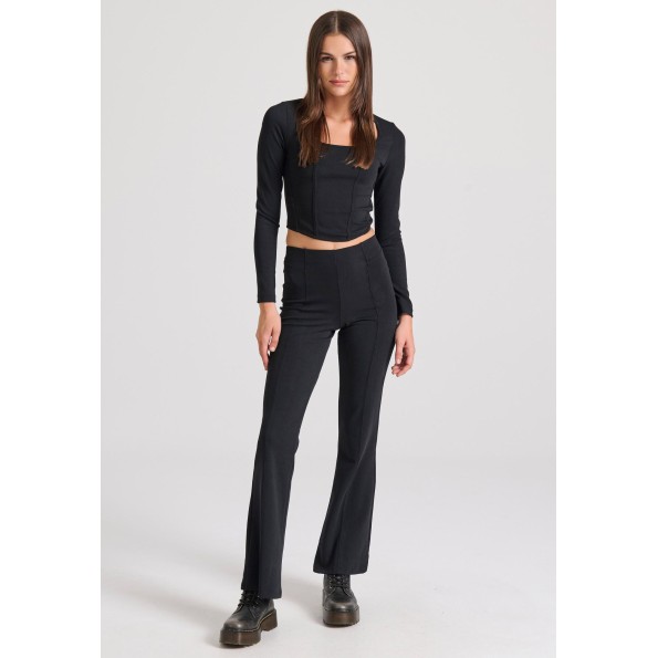 Γυναικείο κολάν FUNKY BUDDHA FBL010-109-02 μαύρο Γυναικεία