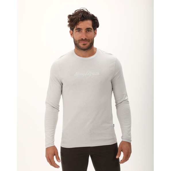 Ανδρική μπλούζα NAVY & GREEN γκρι