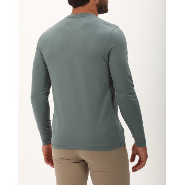 Ανδρική μπλούζα NAVY & GREEN πράσινη Ανδρικά