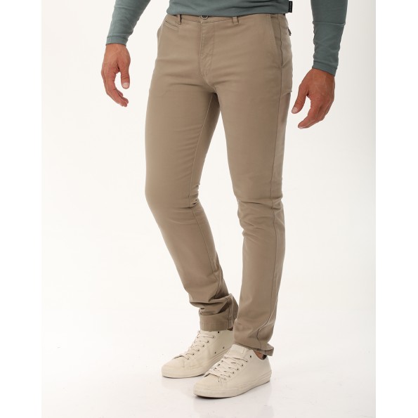 Ανδρικό chino παντελόνι NAVY & GREEN modern fit μπεζ Ανδρικά