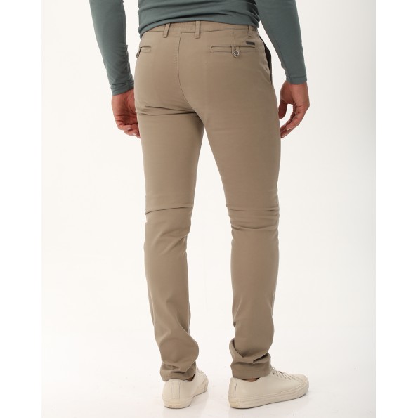 Ανδρικό chino παντελόνι NAVY & GREEN modern fit μπεζ Ανδρικά