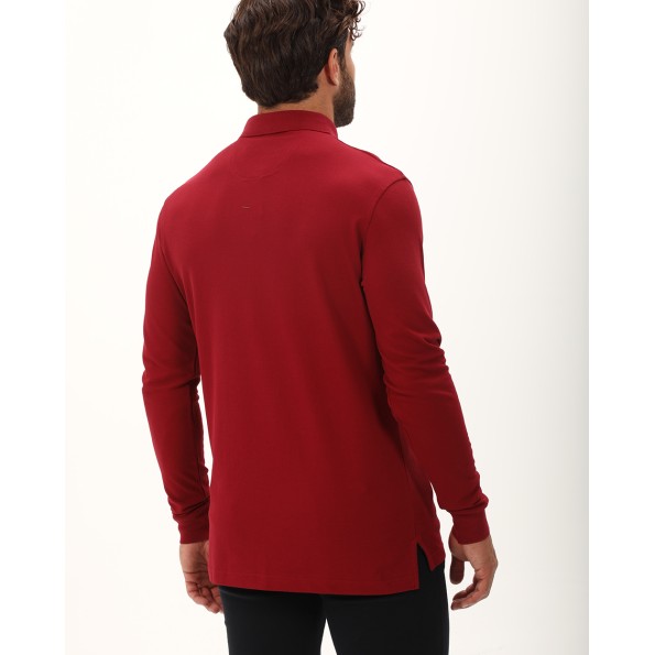 Ανδρική polo μπλούζα NAVY & GREEN κόκκινη Ανδρικά