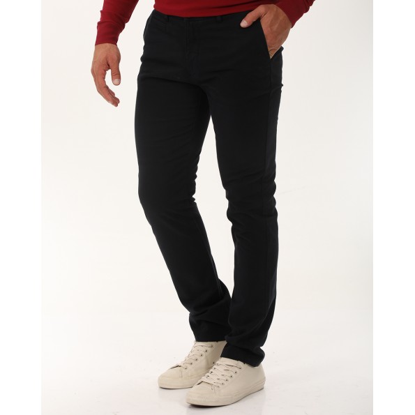 Ανδρικό chino παντελόνι NAVY & GREEN modern fit σκούρο μπλε Ανδρικά