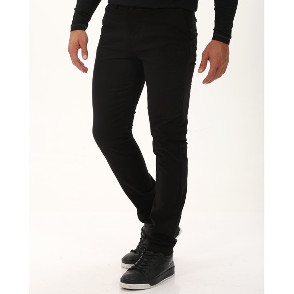 Ανδρικό chino παντελόνι NAVY & GREEN modern fit μαύρο Ανδρικά