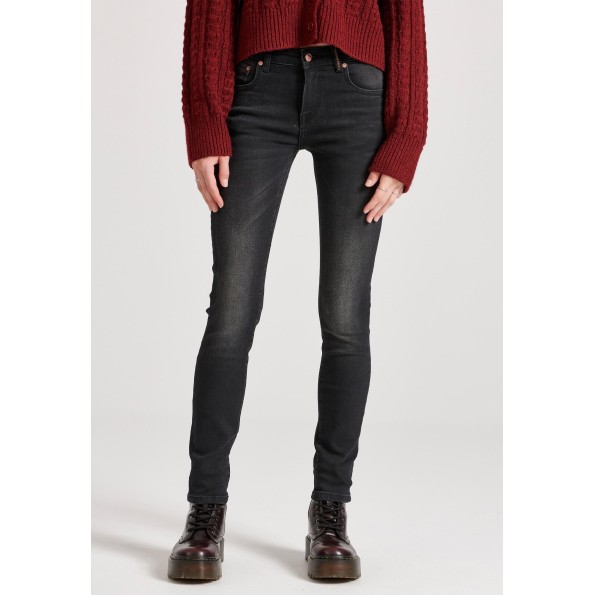 Γυναικείο skinny jean παντελόνι FUNKY BUDDHA FBL010-163-02 μαύρο Γυναικείο skinny jean παντελόνι FUNKY BUDDHA FBL010-163-02 μαύρο