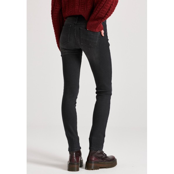Γυναικείο skinny jean παντελόνι FUNKY BUDDHA FBL010-163-02 μαύρο Γυναικεία