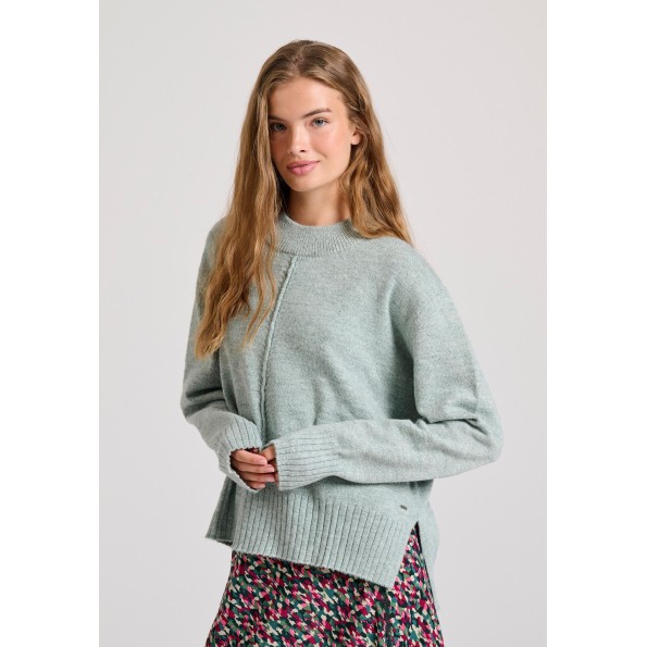 Γυναικείο πουλόβερ FUNKY BUDDHA FBL010-122-09 πράσινο Γυναικείο πουλόβερ FUNKY BUDDHA FBL010-122-09 πράσινο