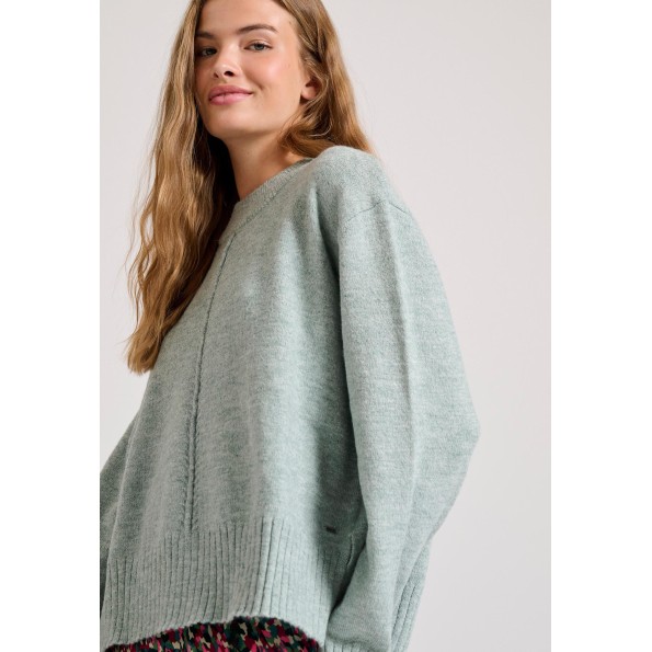 Γυναικείο πουλόβερ FUNKY BUDDHA FBL010-122-09 πράσινο Γυναικεία