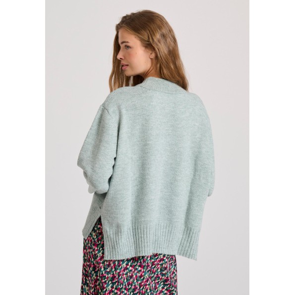 Γυναικείο πουλόβερ FUNKY BUDDHA FBL010-122-09 πράσινο Γυναικεία