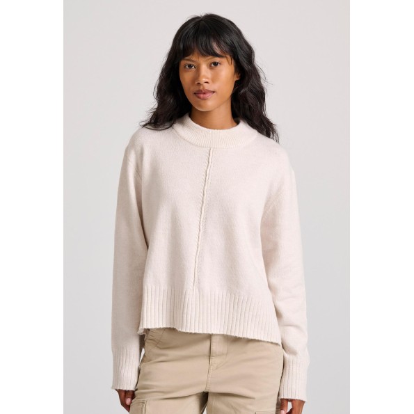 Γυναικείο πουλόβερ FUNKY BUDDHA FBL010-122-09 εκρού Γυναικείο πουλόβερ FUNKY BUDDHA FBL010-122-09 εκρού