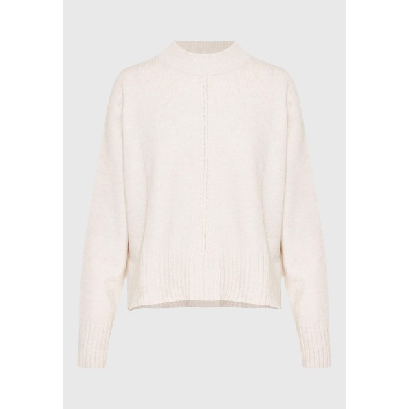 Γυναικείο πουλόβερ FUNKY BUDDHA FBL010-122-09 εκρού Γυναικεία