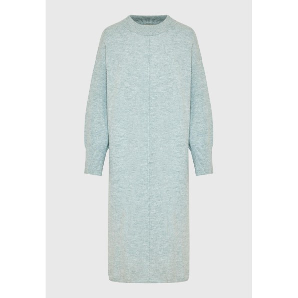 Γυναικείο πλεκτό midi φόρεμα FUNKY BUDDHA FBL010-106-13 πράσινο Γυναικεία