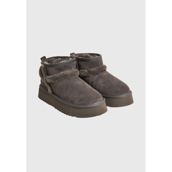 Γυναικεία μποτάκια FUNKY BUDDHA FBL010-113-08 ανθρακί Γυναικεία