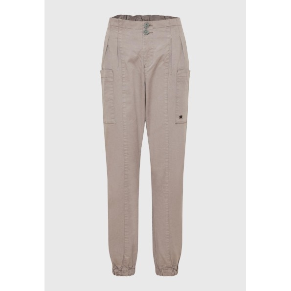 Γυναικείο cargo παντελόνι FUNKY BUDDHA FBL010-112-02 γκρι Γυναικεία