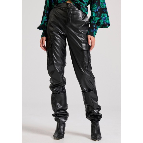 Γυναικείο cargo παντελόνι FUNKY BUDDHA FBL010-119-02 μαύρο