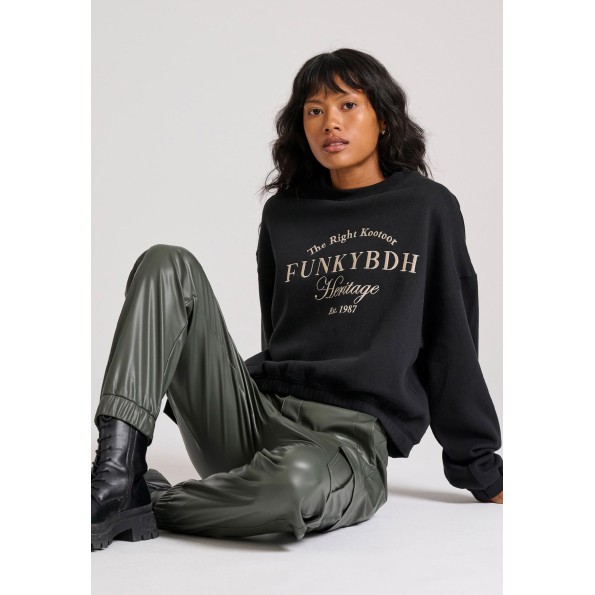 Γυναικείο cargo παντελόνι FUNKY BUDDHA FBL010-119-02 πράσινο Γυναικεία