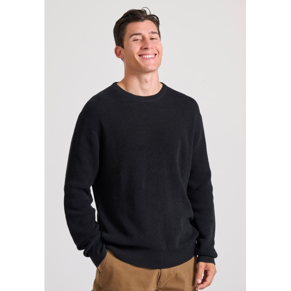 Ανδρικό πουλόβερ FUNKY BUDDHA FBM010-035-09 μαύρο