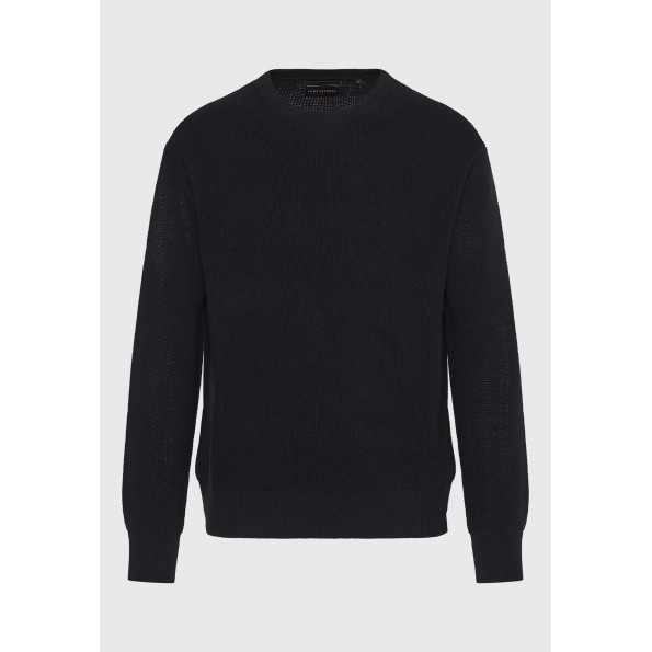 Ανδρικό πουλόβερ FUNKY BUDDHA FBM010-035-09 μαύρο Ανδρικά