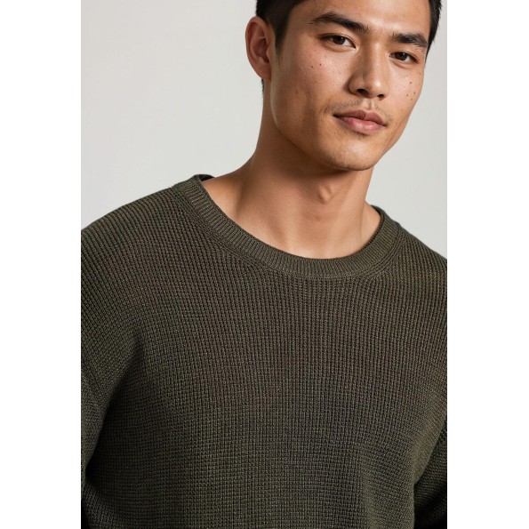 Ανδρικό πουλόβερ FUNKY BUDDHA FBM010-035-09 χακί Ανδρικά