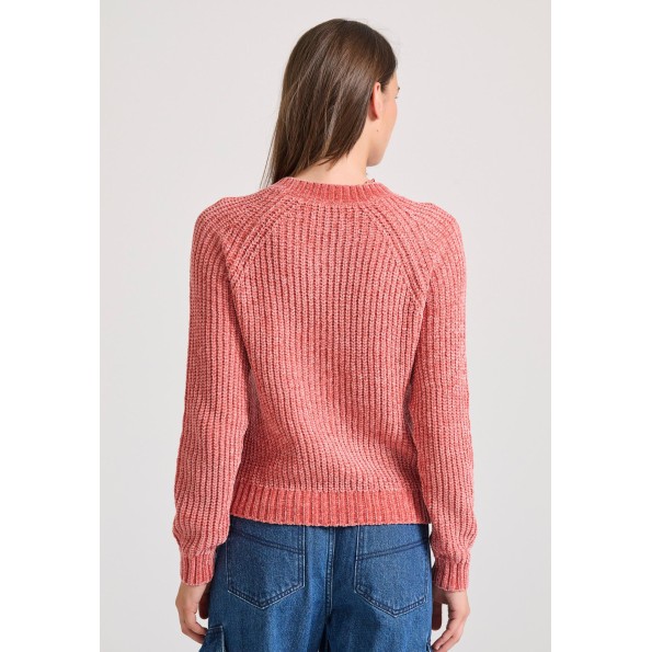Γυναικείο σενίλ πουλόβερ FUNKY BUDDHA FBL010-111-09 κόκκινο Γυναικεία