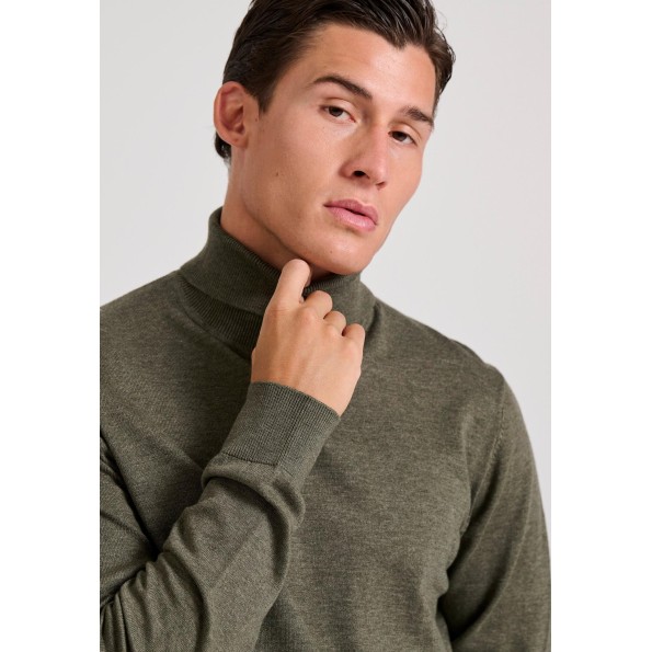 Ανδρικό πλεκτό ζιβάγκο FUNKY BUDDHA FBM010-005-09 πράσινο Ανδρικά