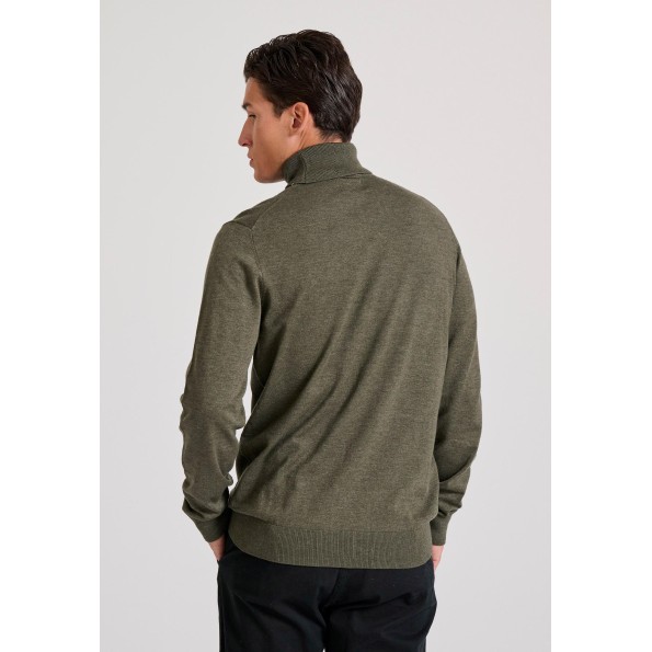 Ανδρικό πλεκτό ζιβάγκο FUNKY BUDDHA FBM010-005-09 πράσινο Ανδρικά