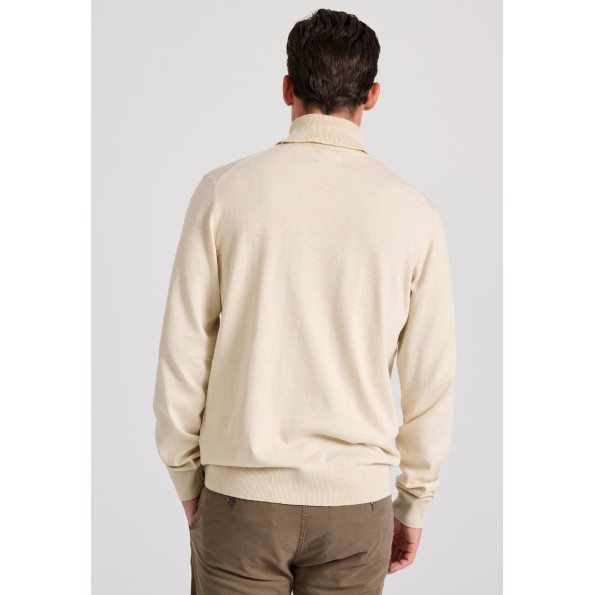 Ανδρικό πλεκτό ζιβάγκο FUNKY BUDDHA FBM010-005-09 εκρού Ανδρικά