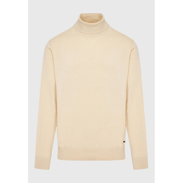 Ανδρικό πλεκτό ζιβάγκο FUNKY BUDDHA FBM010-005-09 εκρού Ανδρικά