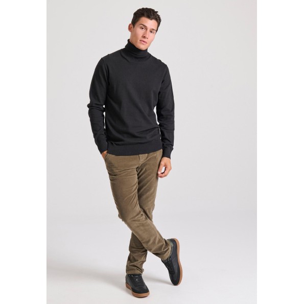 Ανδρικό πλεκτό ζιβάγκο FUNKY BUDDHA FBM010-005-09 μαύρο Ανδρικά