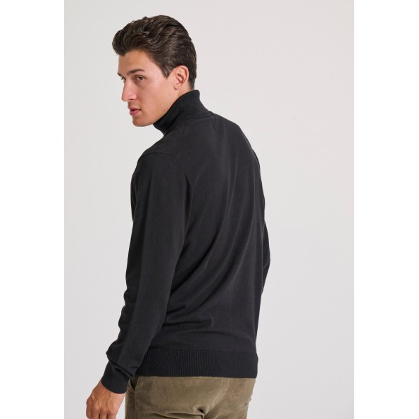 Ανδρικό πλεκτό ζιβάγκο FUNKY BUDDHA FBM010-005-09 μαύρο Ανδρικά