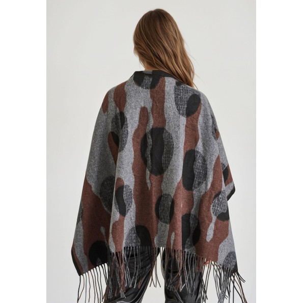 Γυναικεία κάπα FUNKY BUDDHA FBL010-135-10 γκρι Γυναικεία