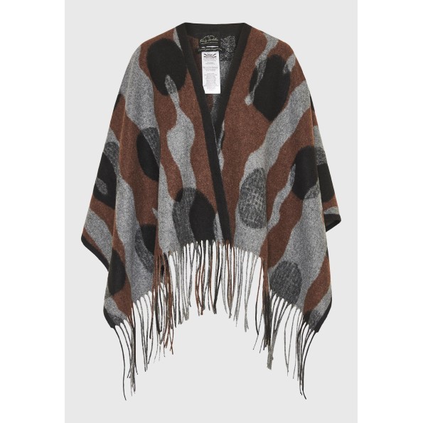 Γυναικεία κάπα FUNKY BUDDHA FBL010-135-10 γκρι Γυναικεία