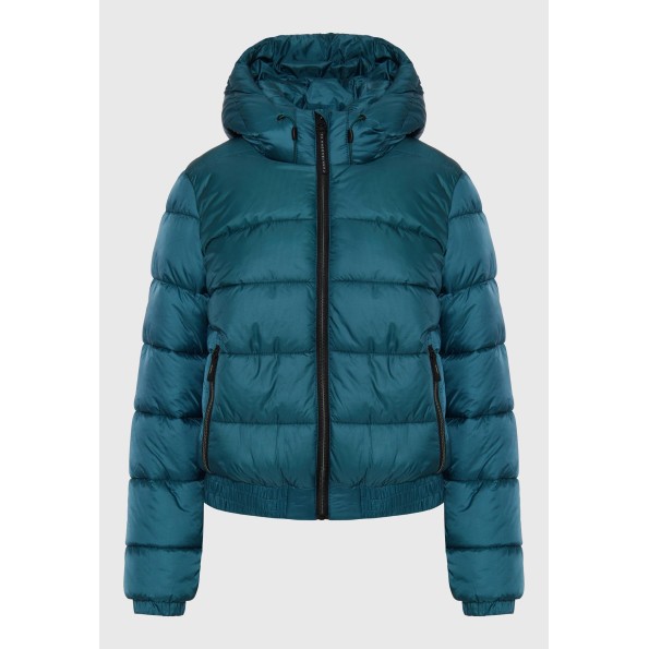Γυναικείο puffer μπουφάν FUNKY BUDDHA FBL010-103-01 μπλε Γυναικεία