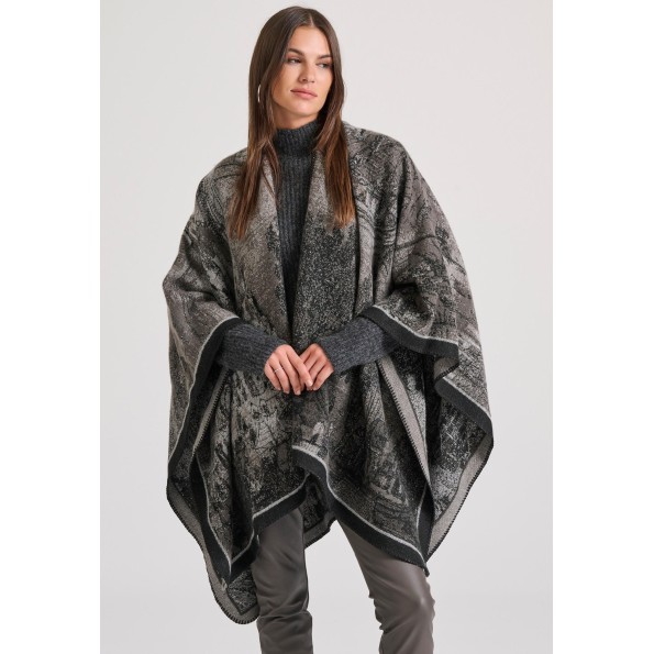 Γυναικεία κάπα FUNKY BUDDHA FBL010-133-10 γκρι