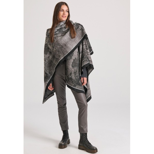 Γυναικεία κάπα FUNKY BUDDHA FBL010-133-10 γκρι Γυναικεία