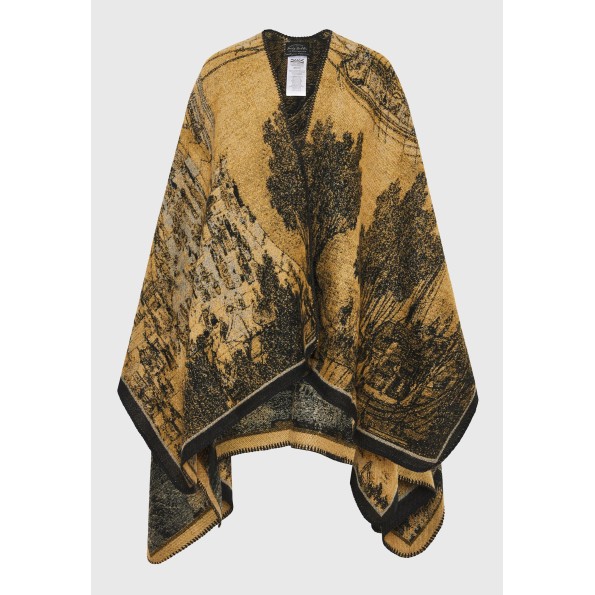 Γυναικεία κάπα FUNKY BUDDHA FBL010-133-10 λαδί Γυναικεία