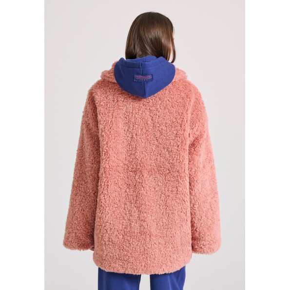 Γυναικείο παλτό FUNKY BUDDHA FBL010-123-01 ροζ Γυναικεία