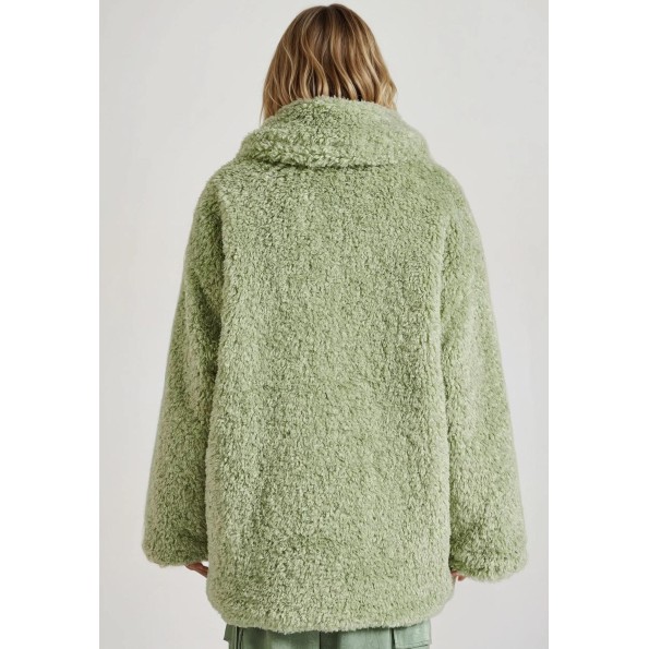 Γυναικείο παλτό FUNKY BUDDHA FBL010-123-01 πράσινο Γυναικεία