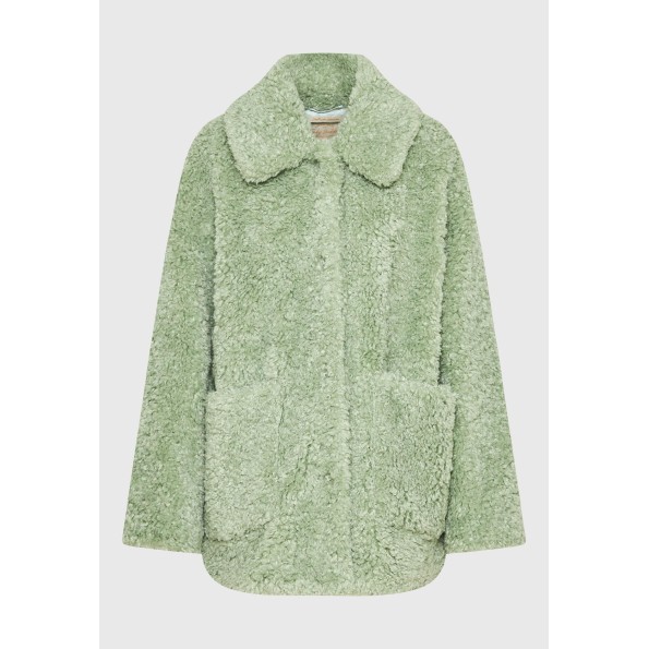 Γυναικείο παλτό FUNKY BUDDHA FBL010-123-01 πράσινο Γυναικεία